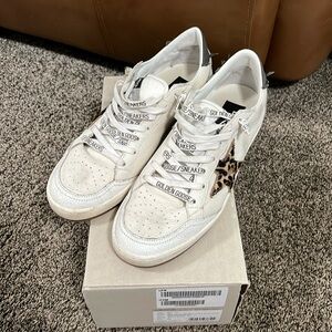Golden Goose leopard star sneakers